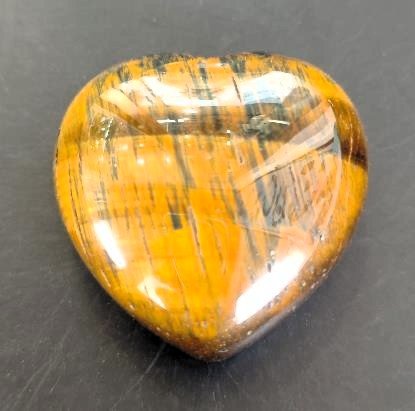 Gemstone Heart Tiger Eye# - 1st Stop Marshall's Health Shop, Gift Shop! - Heath and Natural Therapy New Brighton Christchurch - Naturopath#