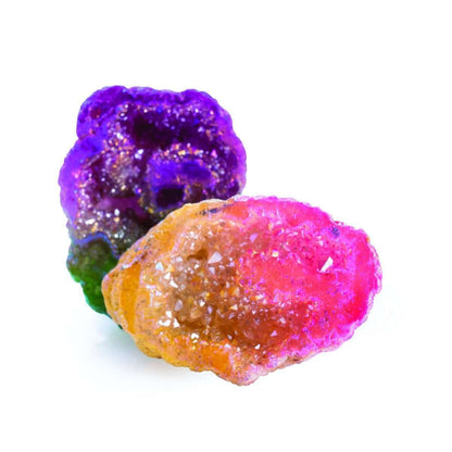 Gemstone Mini Rainbow Aura Geode - MarshallsHealthShop