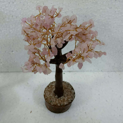 Gemstone Rose Quartz Tree - MarshallsHealthShop