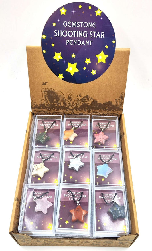 Gemstone Shooting Star Pendant - MarshallsHealthShop