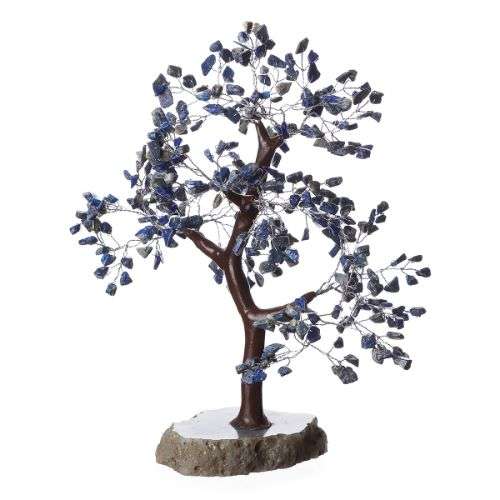 Gemstone Tree Large Lapiz Lazuli/Agate Base - MarshallsHealthShop