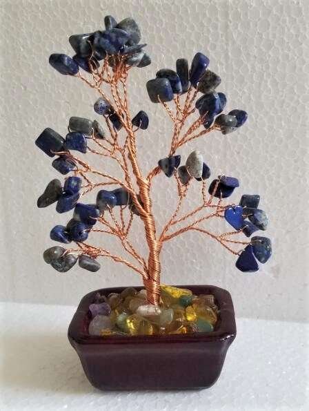 Gemstone Tree Small Lapis - 1st Stop Marshall's Health Shop, Gift Shop! - Heath and Natural Therapy New Brighton Christchurch - Naturopath