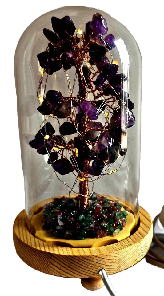 Gemstone Tree USB LED Light Amethyst - MarshallsHealthShop