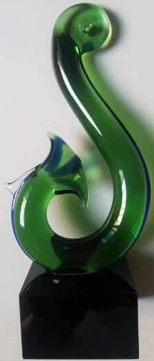 Glass Art Hei Matau - MarshallsHealthShop