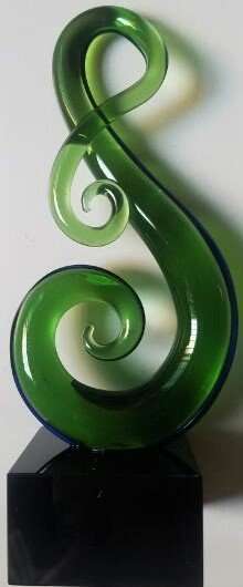 Glass Art Infinity Koru - MarshallsHealthShop