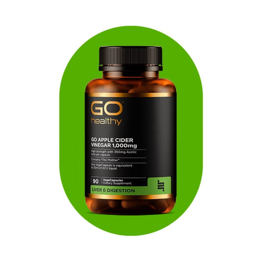 GO Apple Cider Vinegar 1000mg - 1st Stop Marshall's Health Shop, Gift Shop! - Heath and Natural Therapy New Brighton Christchurch - Naturopath