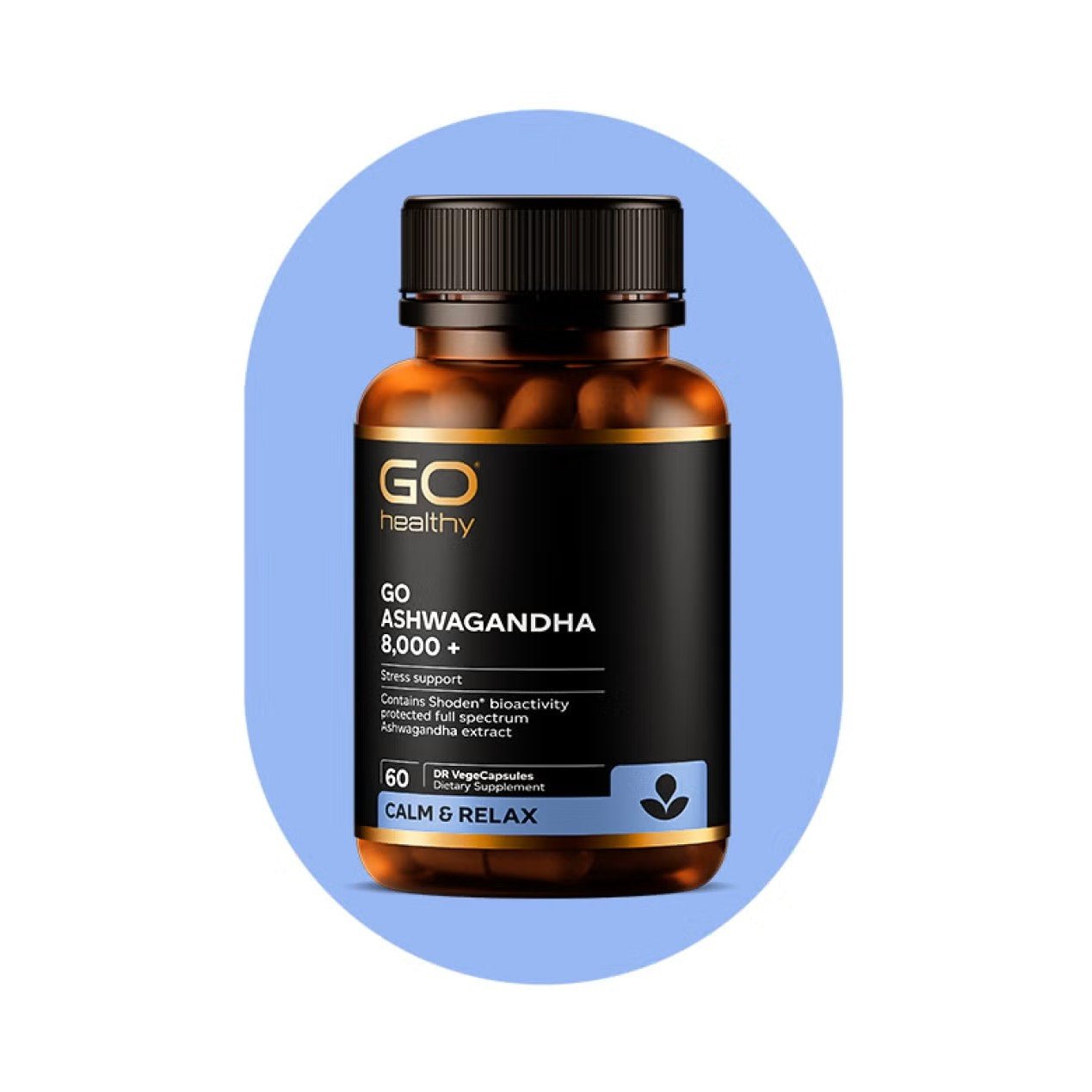 GO Ashwagandha 8000+ 60 VegeCaps - 1st Stop Marshall's Health Shop, Gift Shop! - Heath and Natural Therapy New Brighton Christchurch - Naturopath