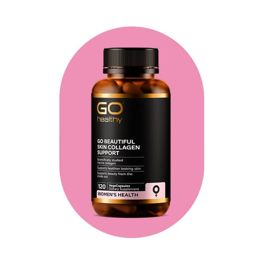 Go Beautiful Skin Collagen Support 120 VegeCaps - 1st Stop Marshall's Health Shop, Gift Shop! - Heath and Natural Therapy New Brighton Christchurch - Naturopath