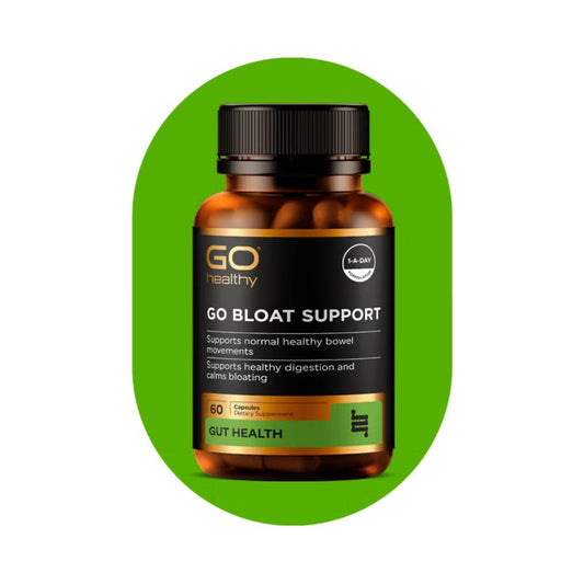 GO Bloat Support 60 Caps - 1st Stop Marshall's Health Shop, Gift Shop! - Heath and Natural Therapy New Brighton Christchurch - Naturopath