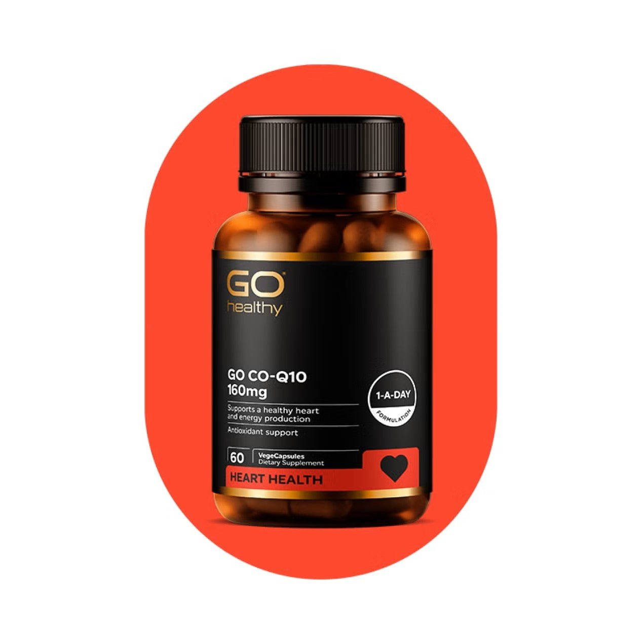 GO Co-Q10 160mg 60 VegeCaps - 1st Stop Marshall's Health Shop, Gift Shop! - Heath and Natural Therapy New Brighton Christchurch - Naturopath