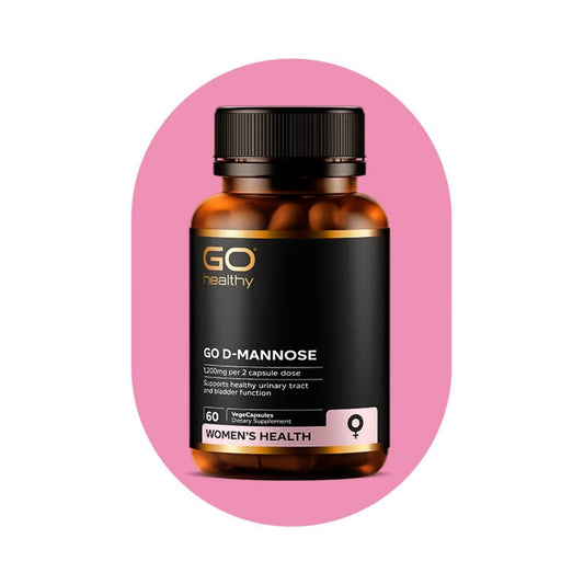 GO D-Mannose 1200mg 60 VegeCaps - 1st Stop Marshall's Health Shop, Gift Shop! - Heath and Natural Therapy New Brighton Christchurch - Naturopath