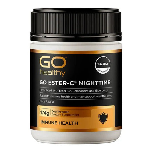 GO Ester-C Nighttime 174g - 1st Stop Marshall's Health Shop, Gift Shop! - Heath and Natural Therapy New Brighton Christchurch - Naturopath