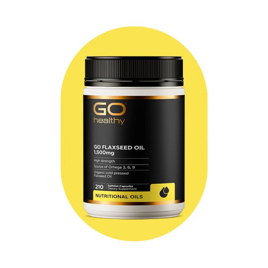 GO Flaxseed Oil 1,500mg 210 SoftGels - 1st Stop Marshall's Health Shop, Gift Shop! - Heath and Natural Therapy New Brighton Christchurch - Naturopath