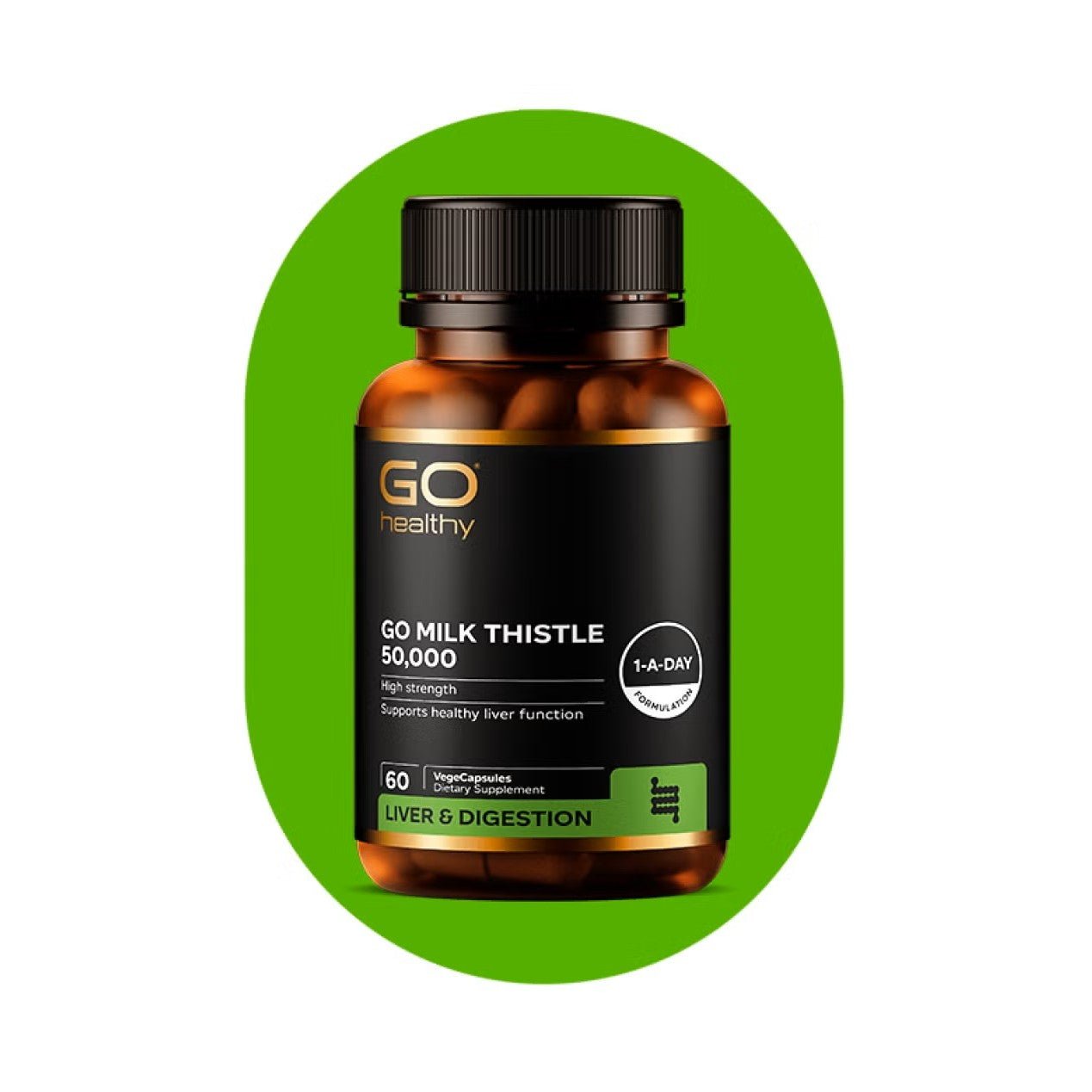 GO Milk Thistle 50,000 60 VegeCaps - 1st Stop Marshall's Health Shop, Gift Shop! - Heath and Natural Therapy New Brighton Christchurch - Naturopath