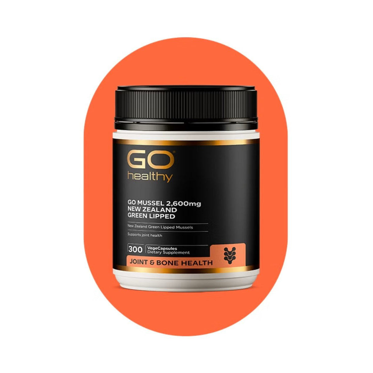 GO Mussel 2600mg NZ Green Lip. 300 VegeCaps - 1st Stop Marshall's Health Shop, Gift Shop! - Heath and Natural Therapy New Brighton Christchurch - Naturopath