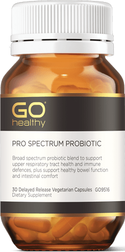 GO PRO Spectrum Probiotic 30 Vege Caps "Reduced Price Plus One FREE" - MarshallsHealthShop