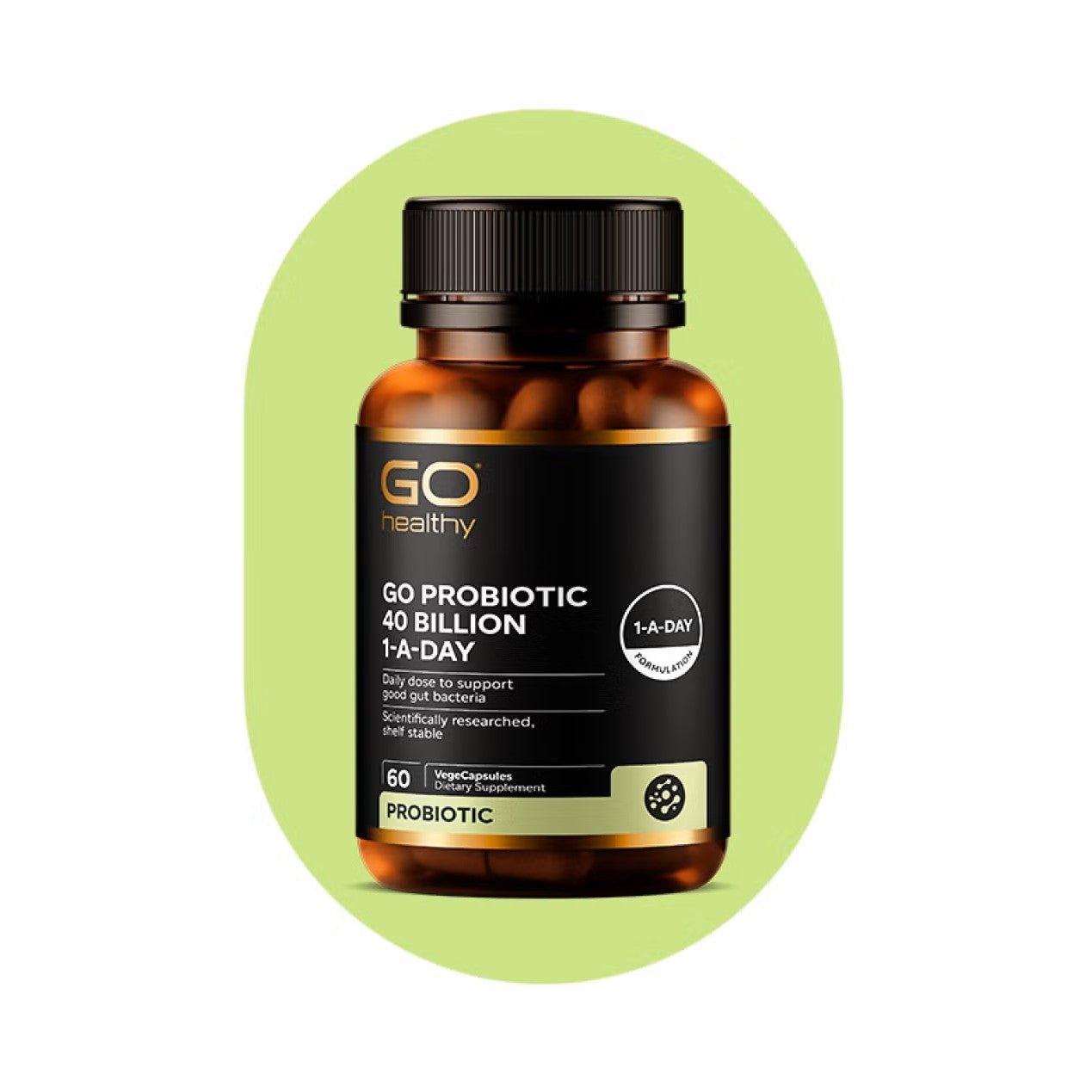 GO Probiotic 40 Billion 60 VegeCaps - 1st Stop Marshall's Health Shop, Gift Shop! - Heath and Natural Therapy New Brighton Christchurch - Naturopath