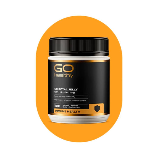GO Royal Jelly with 10-HDA 12mg 180 SoftGels - 1st Stop Marshall's Health Shop, Gift Shop! - Heath and Natural Therapy New Brighton Christchurch - Naturopath