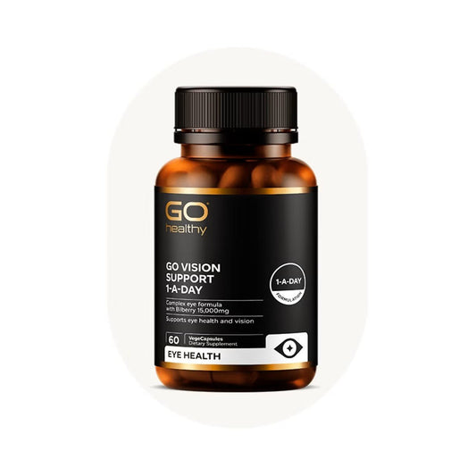 GO Vision Support 1-A-DAY 60 VegeCaps - 1st Stop Marshall's Health Shop, Gift Shop! - Heath and Natural Therapy New Brighton Christchurch - Naturopath