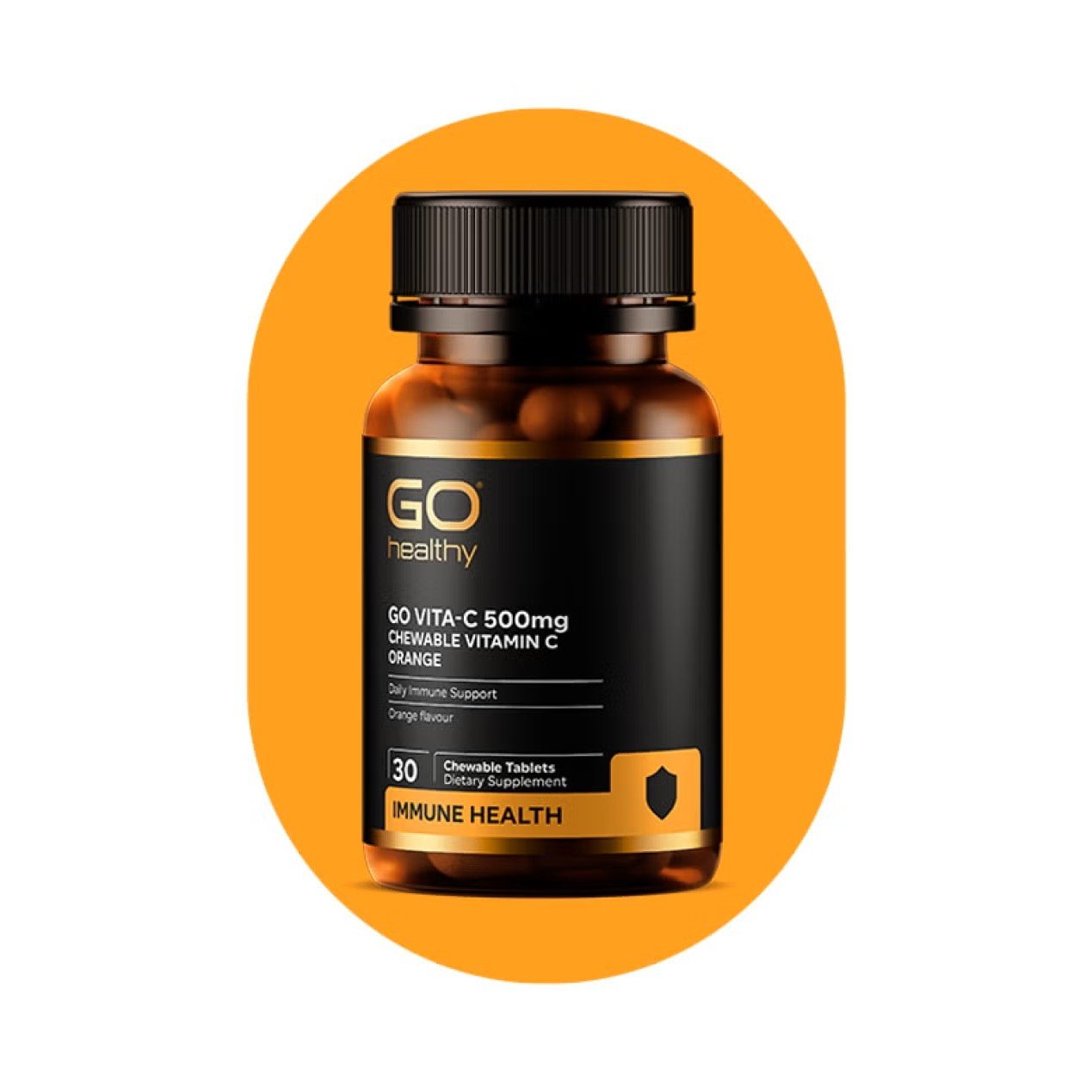 GO Vita-C 500mg Orange 100 Chewables - 1st Stop Marshall's Health Shop, Gift Shop! - Heath and Natural Therapy New Brighton Christchurch - Naturopath