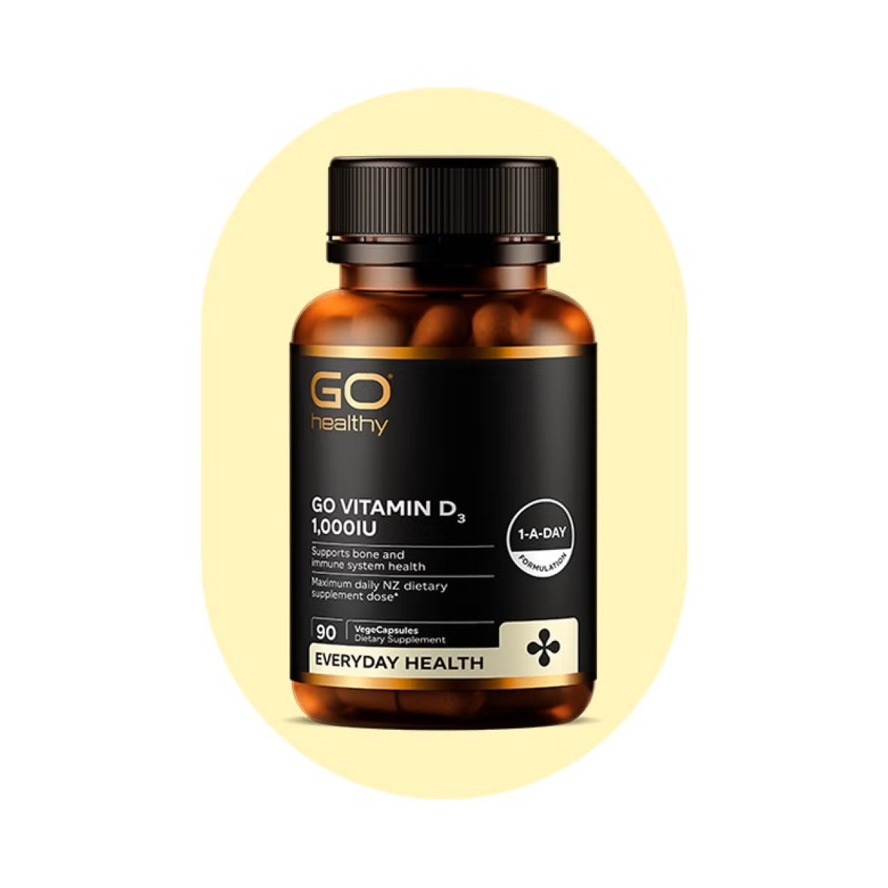 GO Vitamin D3 1000IU 90 VegeCaps - 1st Stop Marshall's Health Shop, Gift Shop! - Heath and Natural Therapy New Brighton Christchurch - Naturopath