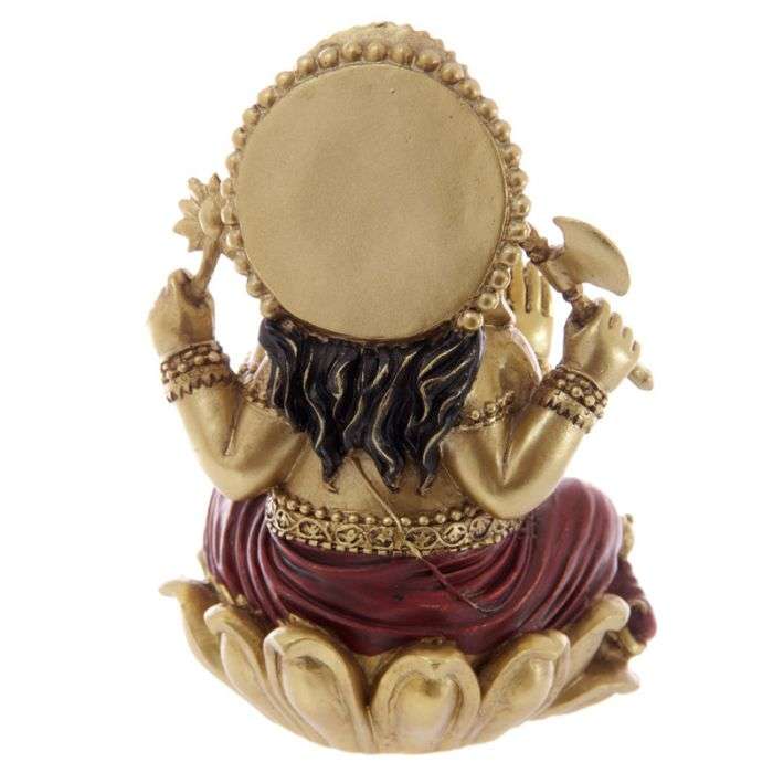 Gold and Red Ganesh Statue - 1st Stop Marshall's Health Shop, Gift Shop! - Heath and Natural Therapy New Brighton Christchurch - Naturopath