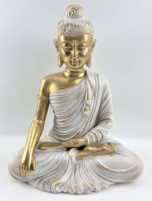 Gold Meditating Buddha Statue (FA84) - MarshallsHealthShop
