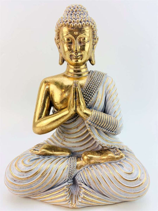 Gold Meditating Buddha Statue (FA95) - MarshallsHealthShop