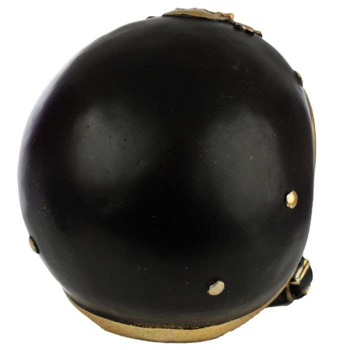 Gold Skull in Biker Helmet Ornament - 1st Stop Marshall's Health Shop, Gift Shop! - Heath and Natural Therapy New Brighton Christchurch - Naturopath
