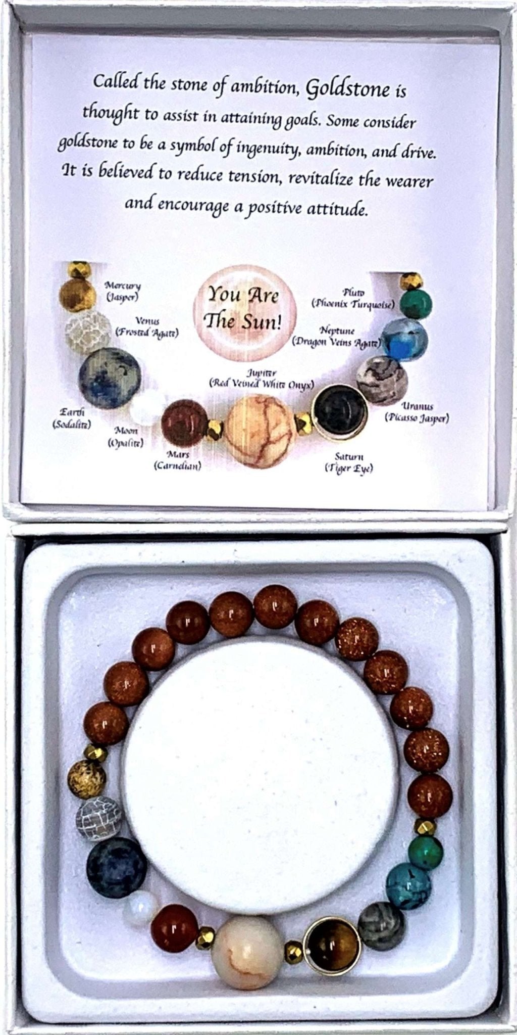 Goldstone Solar System Bracelet - MarshallsHealthShop