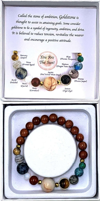 Goldstone Solar System Bracelet - MarshallsHealthShop