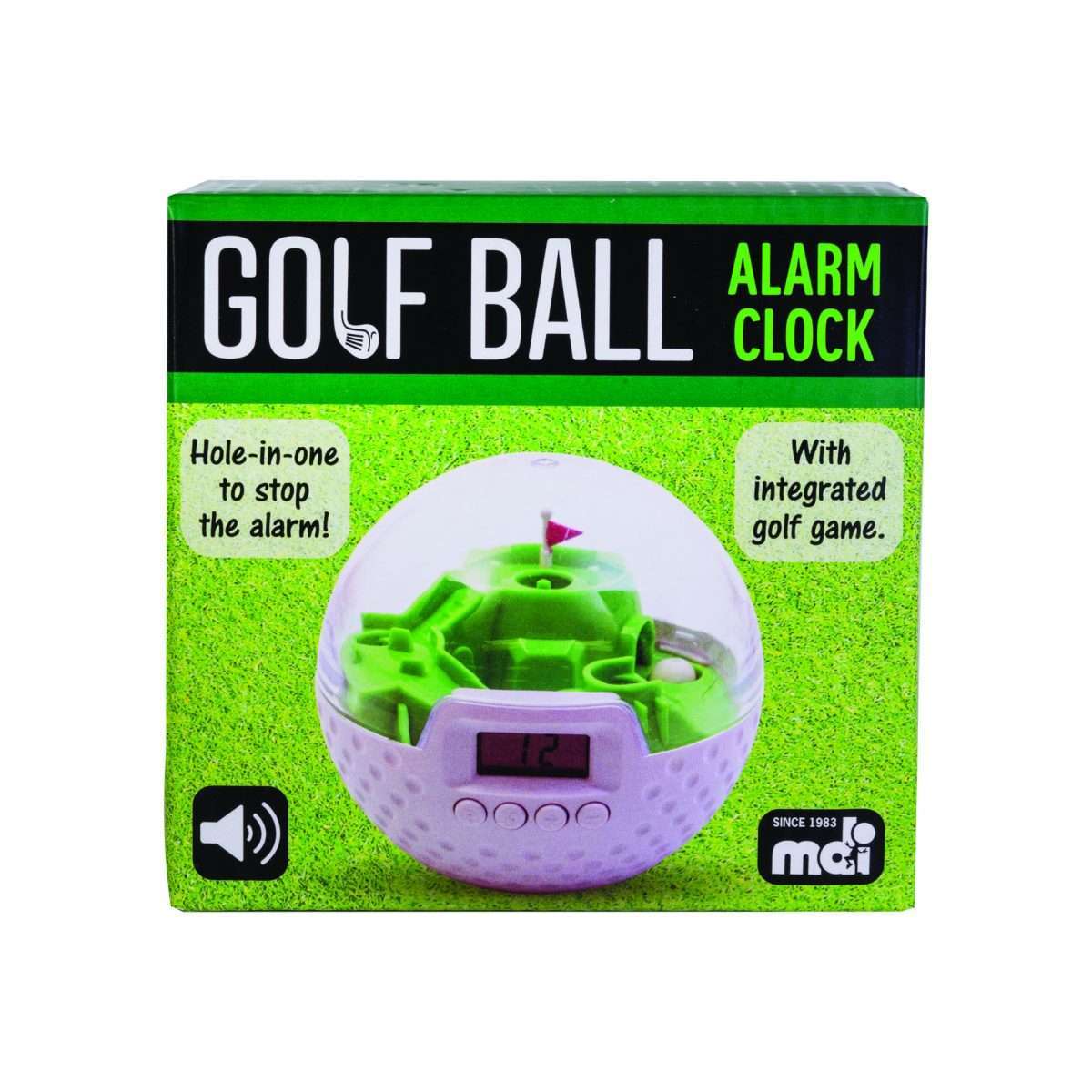 Golf Ball Sports Alarm Clock with sound - MarshallsHealthShop