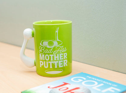 Golf Mug Badass Mother Putter 18 oz. - 1st Stop Marshall's Health Shop, Gift Shop! - Heath and Natural Therapy New Brighton Christchurch - Naturopath