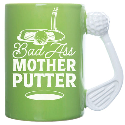 Golf Mug Badass Mother Putter 18 oz. - 1st Stop Marshall's Health Shop, Gift Shop! - Heath and Natural Therapy New Brighton Christchurch - Naturopath