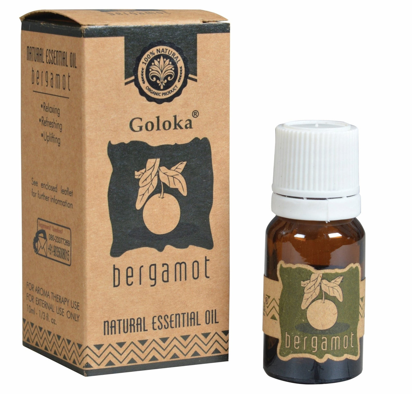 Goloka Bergamot Essential Oil 10ml - 1st Stop Marshall's Health Shop, Gift Shop! - Heath and Natural Therapy New Brighton Christchurch - Naturopath