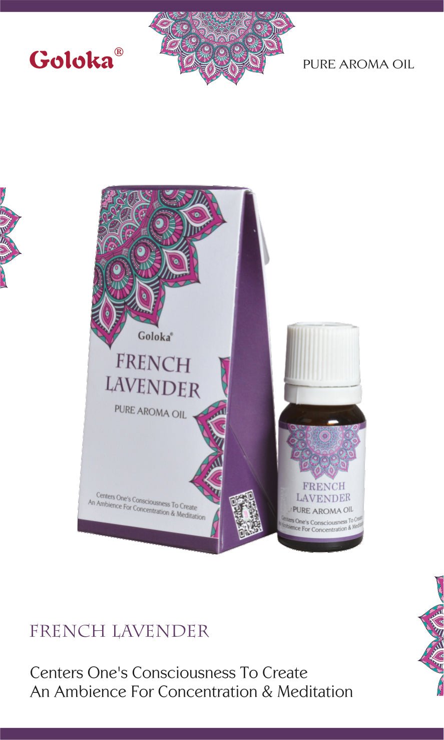 Goloka French Lavender Aroma Oil 10ml - 1st Stop Marshall's Health Shop, Gift Shop! - Heath and Natural Therapy New Brighton Christchurch - Naturopath