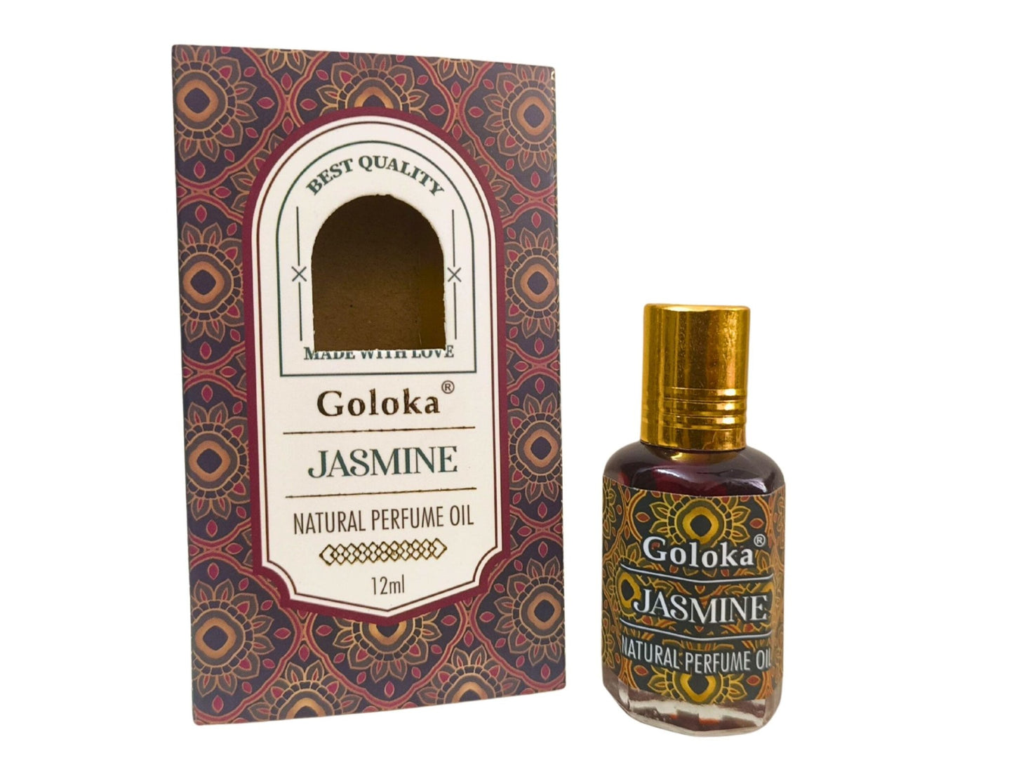 Goloka Jasmine Natural Perfume Oil 12ml - 1st Stop Marshall's Health Shop, Gift Shop! - Heath and Natural Therapy New Brighton Christchurch - Naturopath