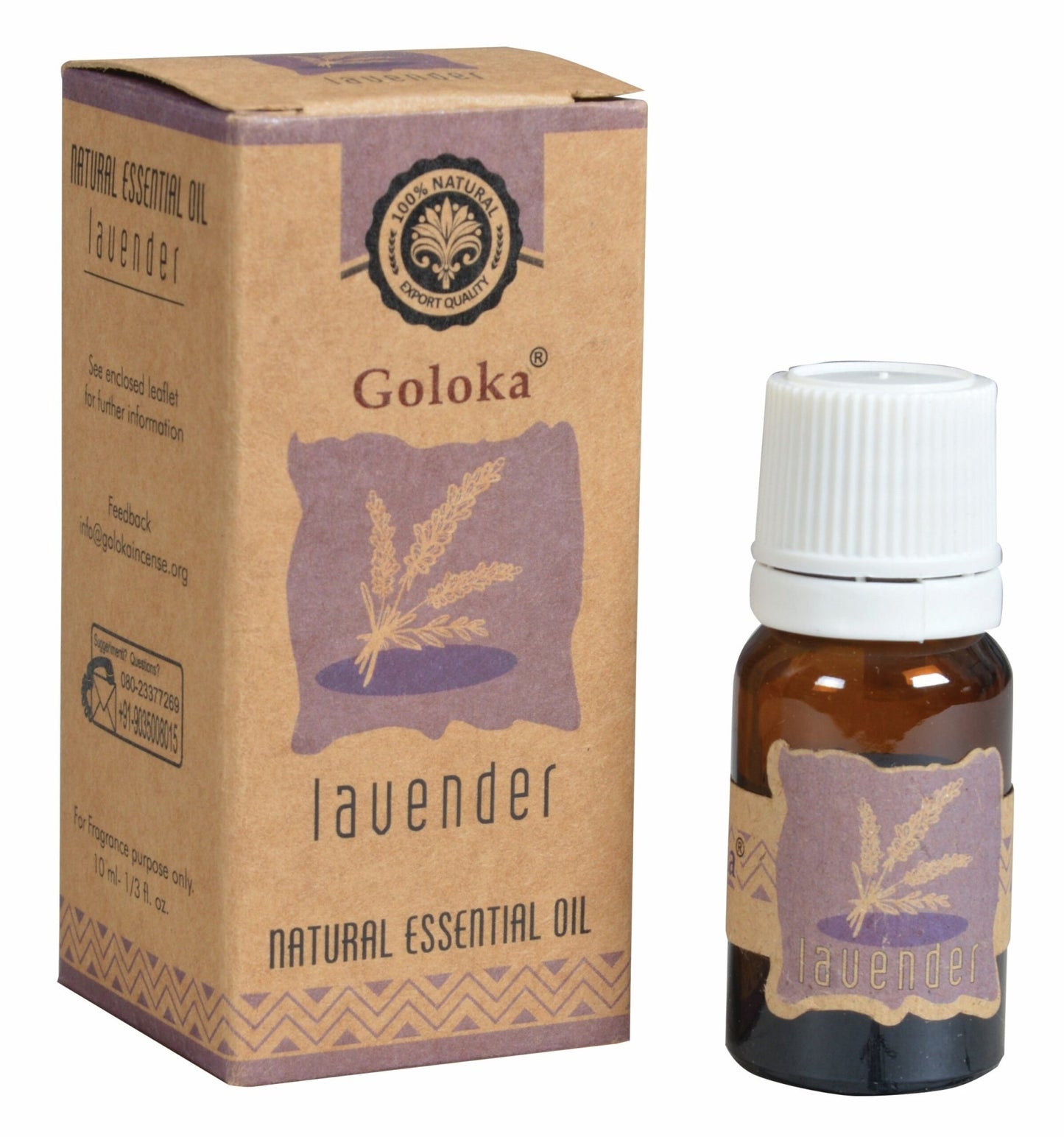 Goloka Lavender Essential Oil 10ml - 1st Stop Marshall's Health Shop, Gift Shop! - Heath and Natural Therapy New Brighton Christchurch - Naturopath
