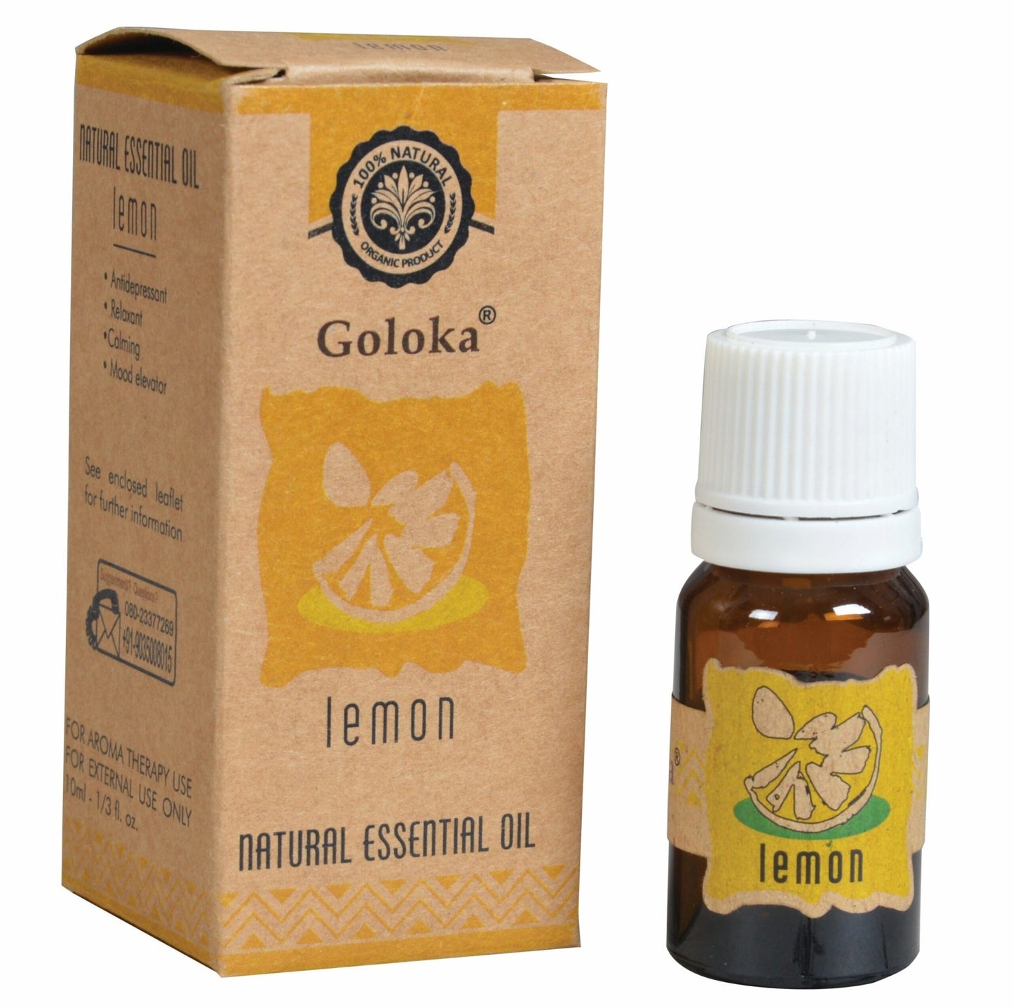 Goloka Lemon Essential Oil 10ml - 1st Stop Marshall's Health Shop, Gift Shop! - Heath and Natural Therapy New Brighton Christchurch - Naturopath