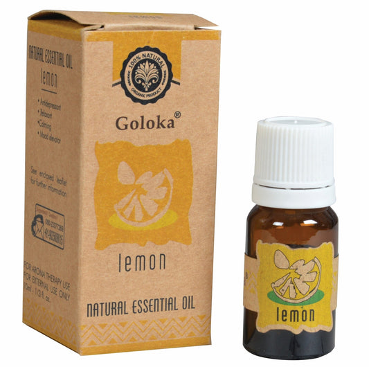 Goloka Lemon Essential Oil 10ml - 1st Stop Marshall's Health Shop, Gift Shop! - Heath and Natural Therapy New Brighton Christchurch - Naturopath