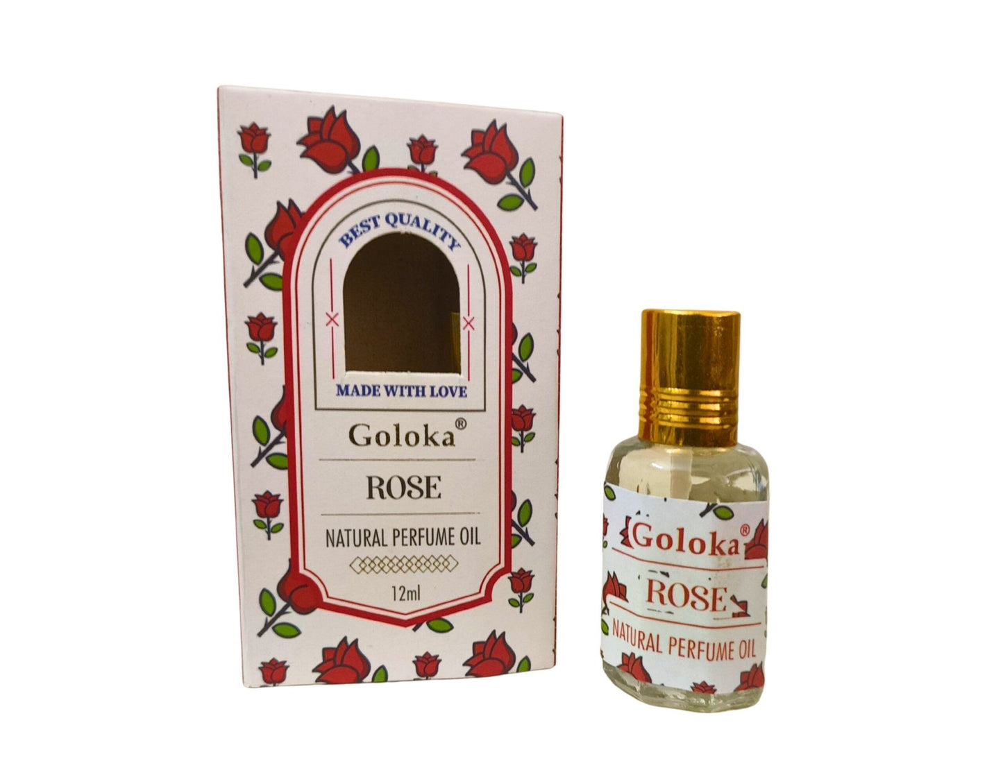 Goloka Rose Natural Perfume Oil 12ml - 1st Stop Marshall's Health Shop, Gift Shop! - Heath and Natural Therapy New Brighton Christchurch - Naturopath