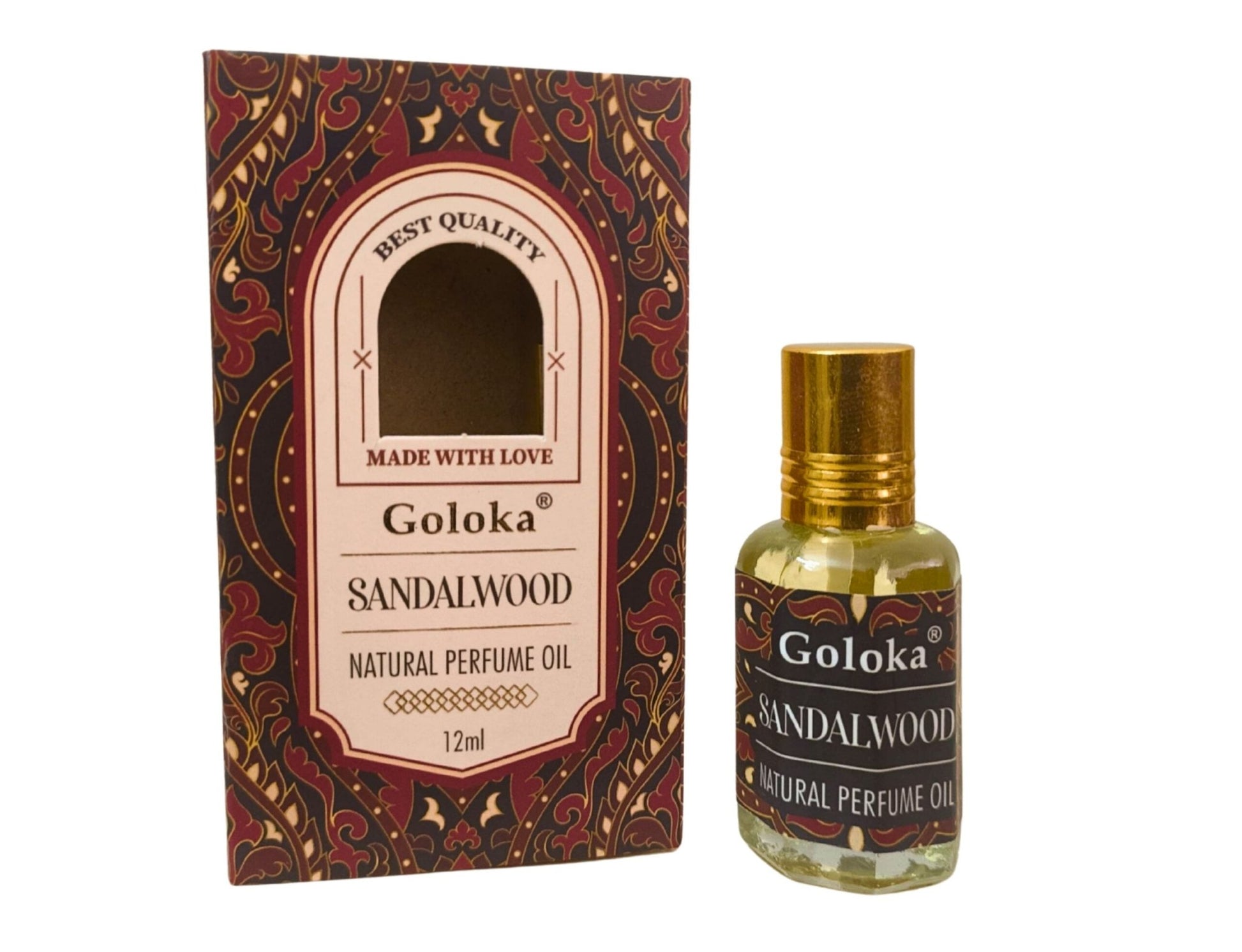 Goloka Sandalwood Natural Perfume Oil 12ml - 1st Stop Marshall's Health Shop, Gift Shop! - Heath and Natural Therapy New Brighton Christchurch - Naturopath