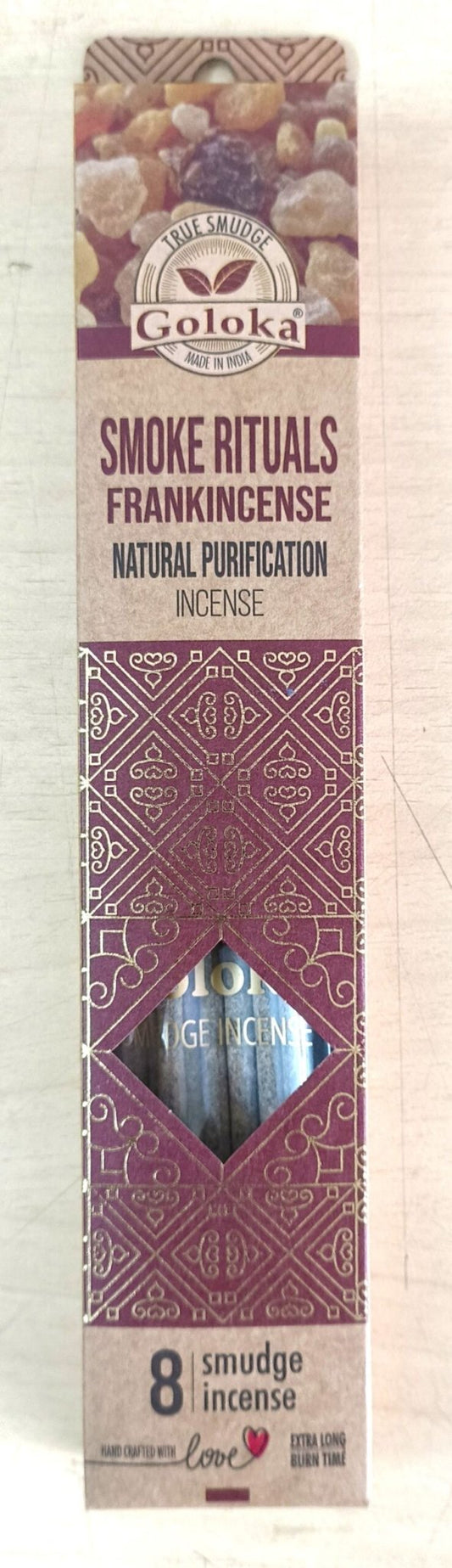 Goloka Smoke Rituals Frankincense Smudge Incense - 1st Stop Marshall's Health Shop, Gift Shop! - Heath and Natural Therapy New Brighton Christchurch - Naturopath