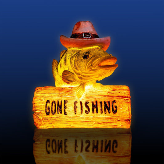 Gone Fishing Table Lamp - 1st Stop Marshall's Health Shop, Gift Shop! - Heath and Natural Therapy New Brighton Christchurch - Naturopath