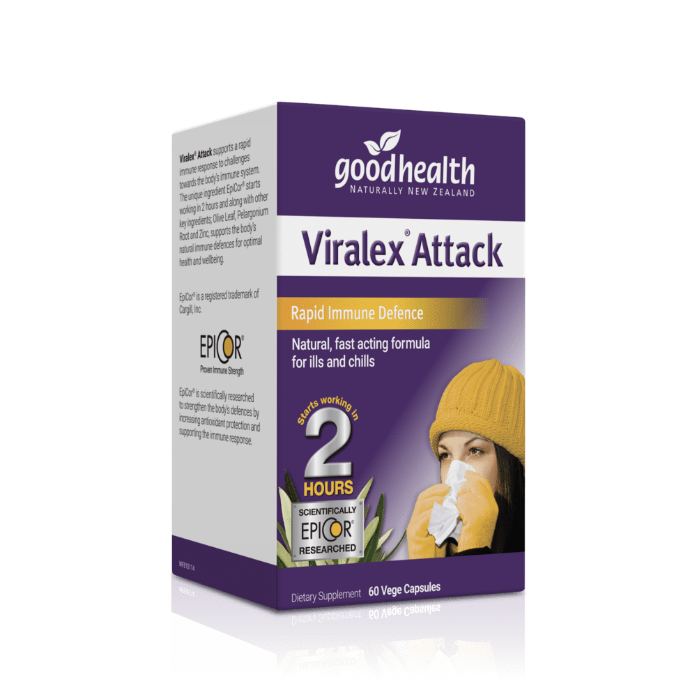 Good Health Viralex Attack Capsules - 1st Stop Marshall's Health Shop, Gift Shop! - Heath and Natural Therapy New Brighton Christchurch - Naturopath