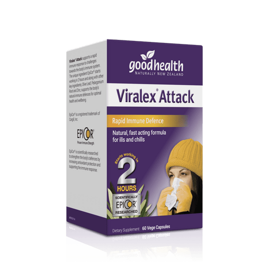 Good Health Viralex Attack Capsules - 1st Stop Marshall's Health Shop, Gift Shop! - Heath and Natural Therapy New Brighton Christchurch - Naturopath