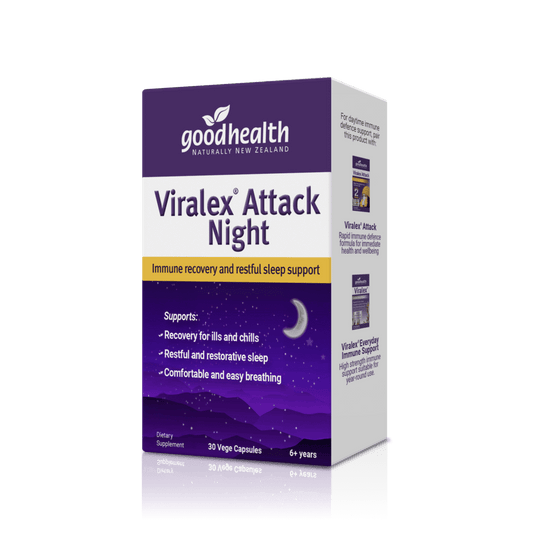 Good Health Viralex Attack Night 30 Capsules - 1st Stop Marshall's Health Shop, Gift Shop! - Heath and Natural Therapy New Brighton Christchurch - Naturopath