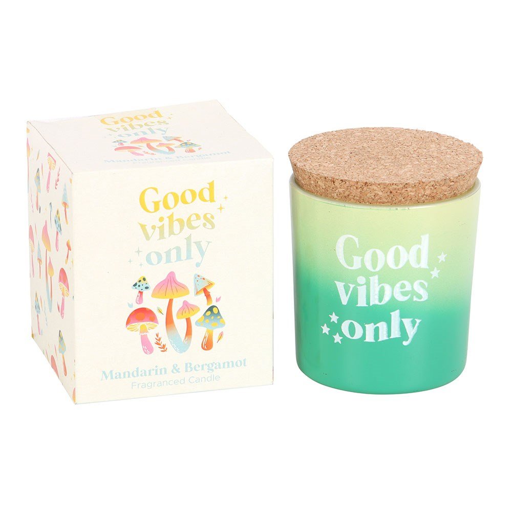 Good Vibes Only Mandarin & Bergamot Candle - MarshallsHealthShop