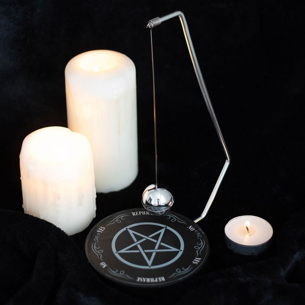 Gothic Pentagram Pendulum Decision Maker - 1st Stop Marshall's Health Shop, Gift Shop! - Heath and Natural Therapy New Brighton Christchurch - Naturopath
