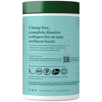 Great Lakes Wellness Marine Collagen Peptides 227g - 1st Stop Marshall's Health Shop, Gift Shop! - Heath and Natural Therapy New Brighton Christchurch - Naturopath